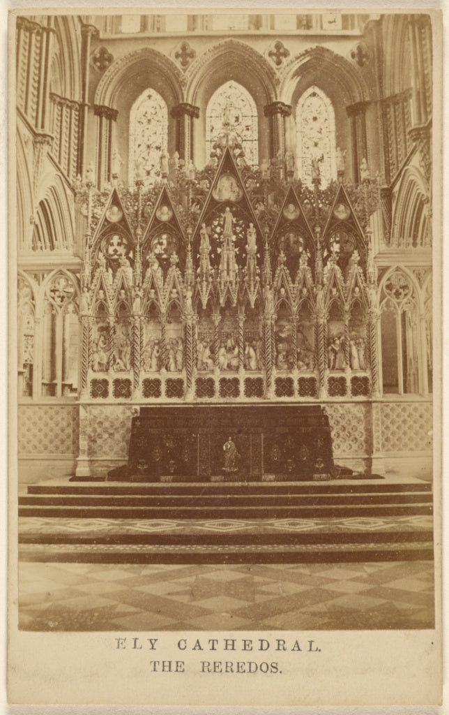 Unknown maker, British:Ely Cathedral. The Revedos., Poster Print Wall Art