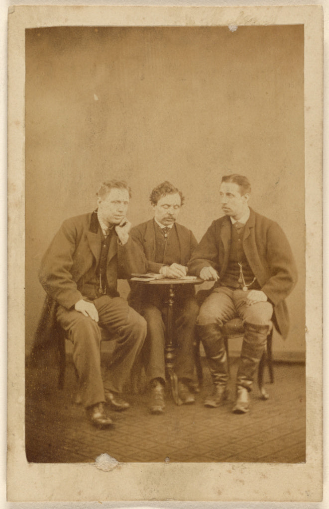 H. Tollerton:[Three unidentified men, seated], Poster Print Wall Art