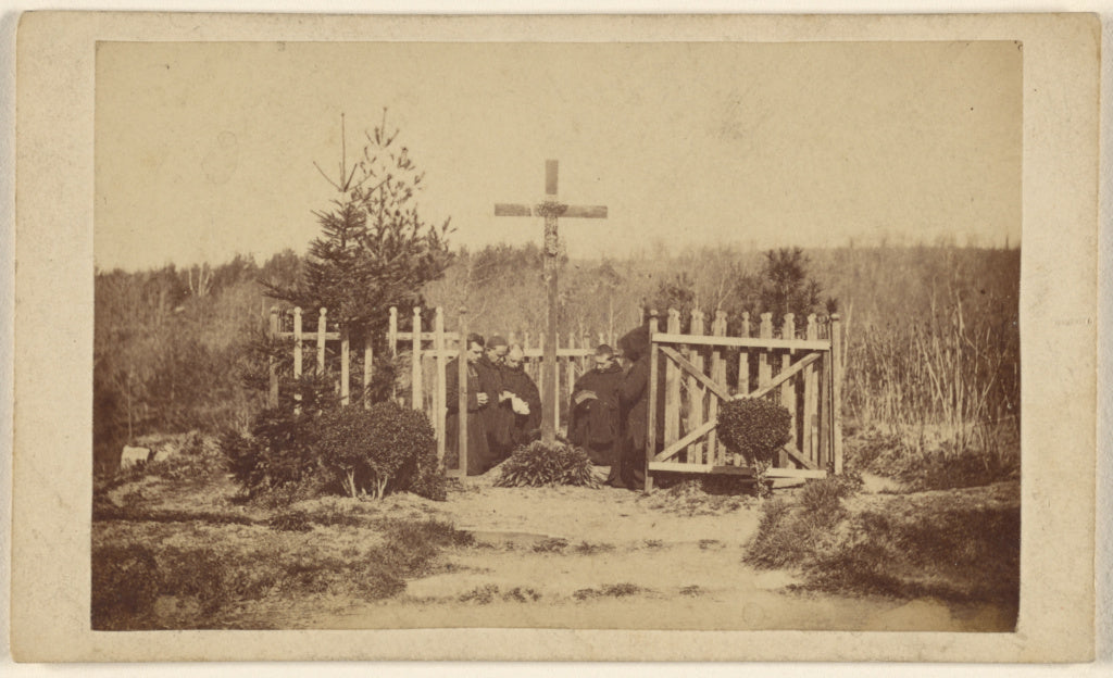 Unknown maker, French:[Priests at Sainte Marie de la Pierre-, Poster Print Wall Art