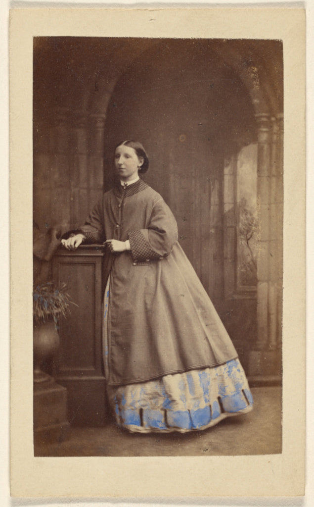 Ross & Thomson:[Girl standing at a dais], Poster Print Wall Art