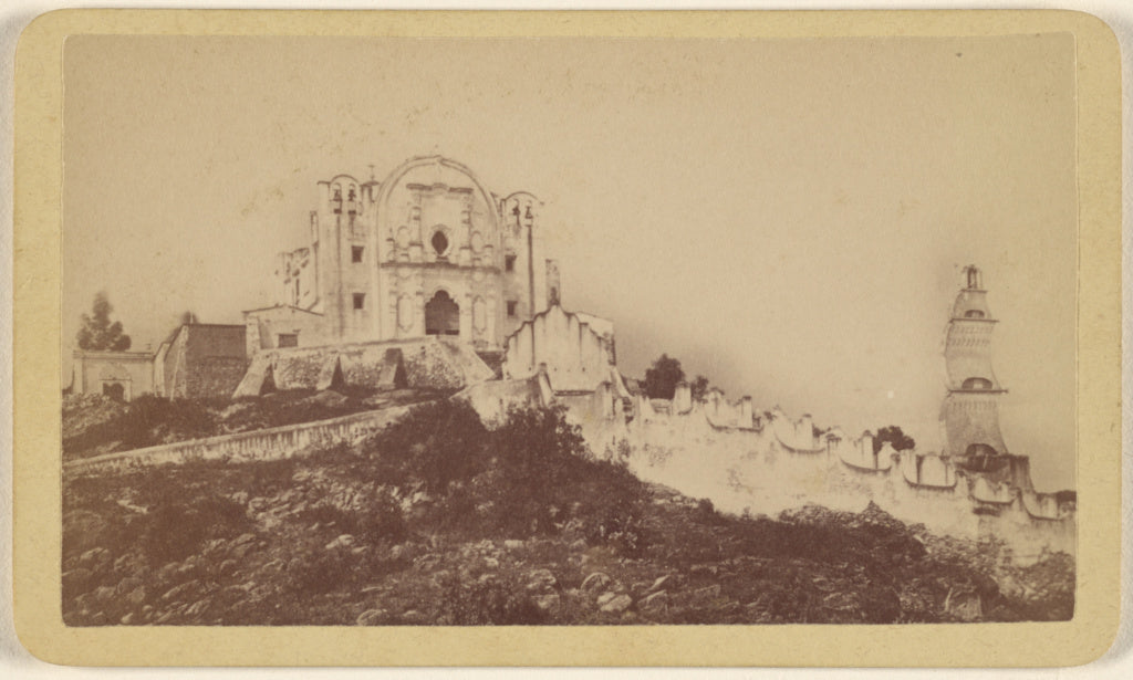 Unknown:[A church on a hill, possibly in Spain], Poster Print Wall Art