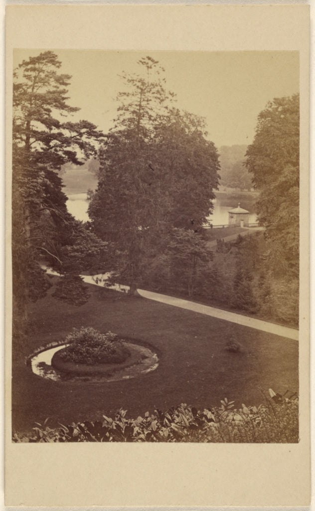 Unknown maker, British:Pleasure Grounds, Fountain Abbey, Poster Print Wall Art