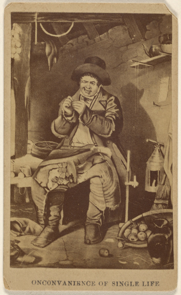 Unknown:Onconvanience [sic] of Single Life, Poster Print Wall Art