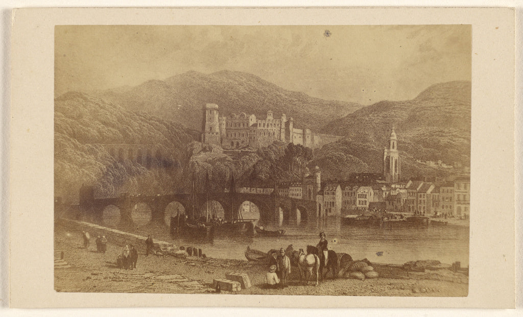 L. De Lucy:Chateau d'Heidelberg, Poster Print Wall Art
