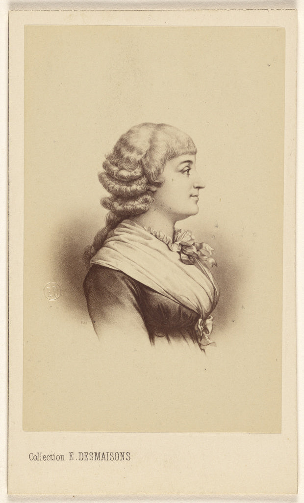 E. Desmaisons:Mme. Roland, Poster Print Wall Art