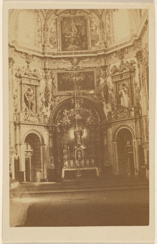 Unknown:[Interior of an unidentified church], Poster Print Wall Art