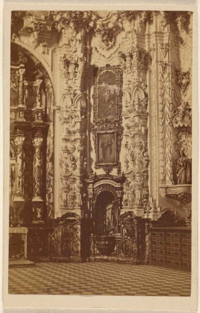 Unknown:[Interior of an unidentified cathedral], Poster Print Wall Art