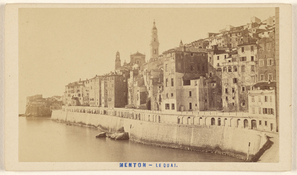 Davanne & Aléo:Menton - Le Quai., Poster Print Wall Art