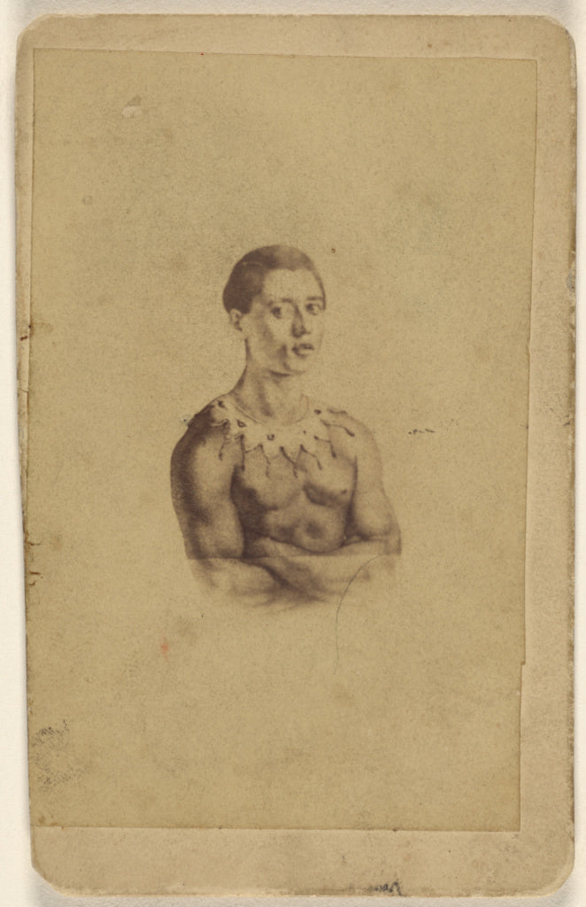 Unknown:[Copy of a painting of a black man wearing a harlequ, Poster Print Wall Art