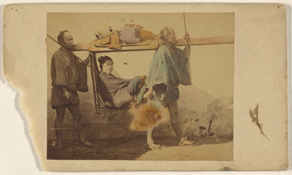 Attributed to Unknown maker, Japanese:[Japanese woman in a s, Poster Print Wall Art