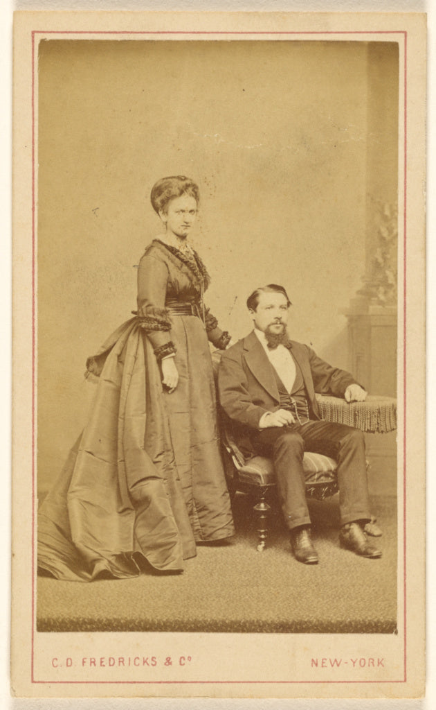 Charles DeForest Fredricks:[Unidentified couple: woman stand,16x12