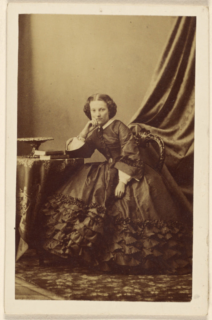 Unknown:[Portrait of a girl seated], Poster Print Wall Art