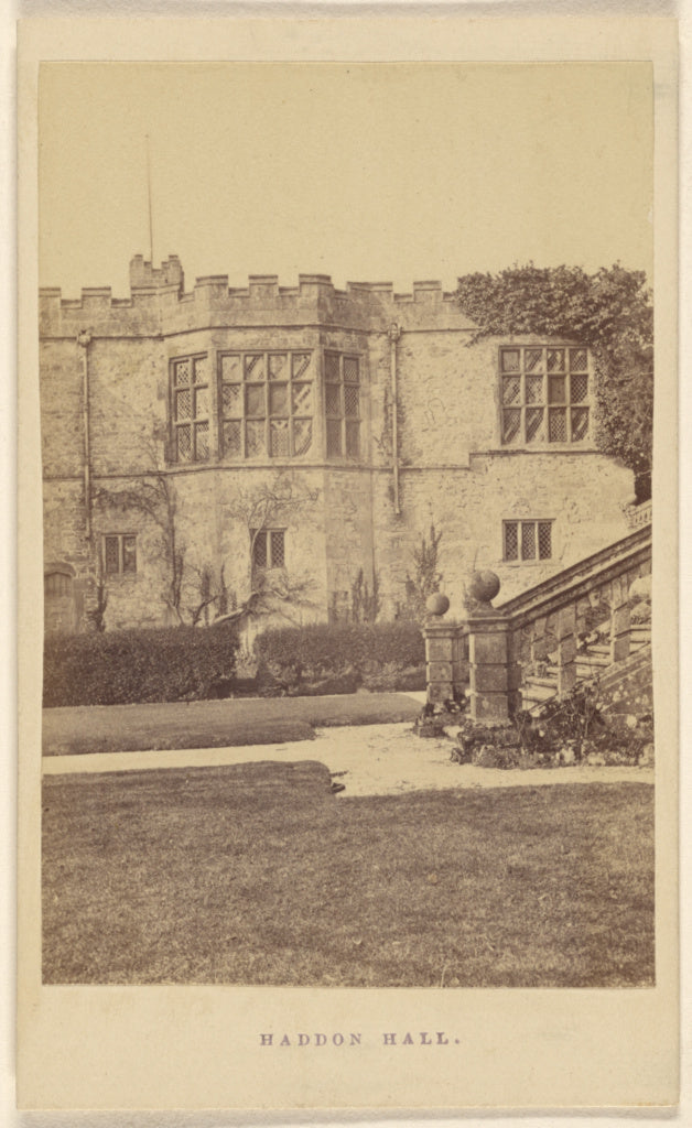 Unknown maker, British:Haddon Hall, Poster Print Wall Art