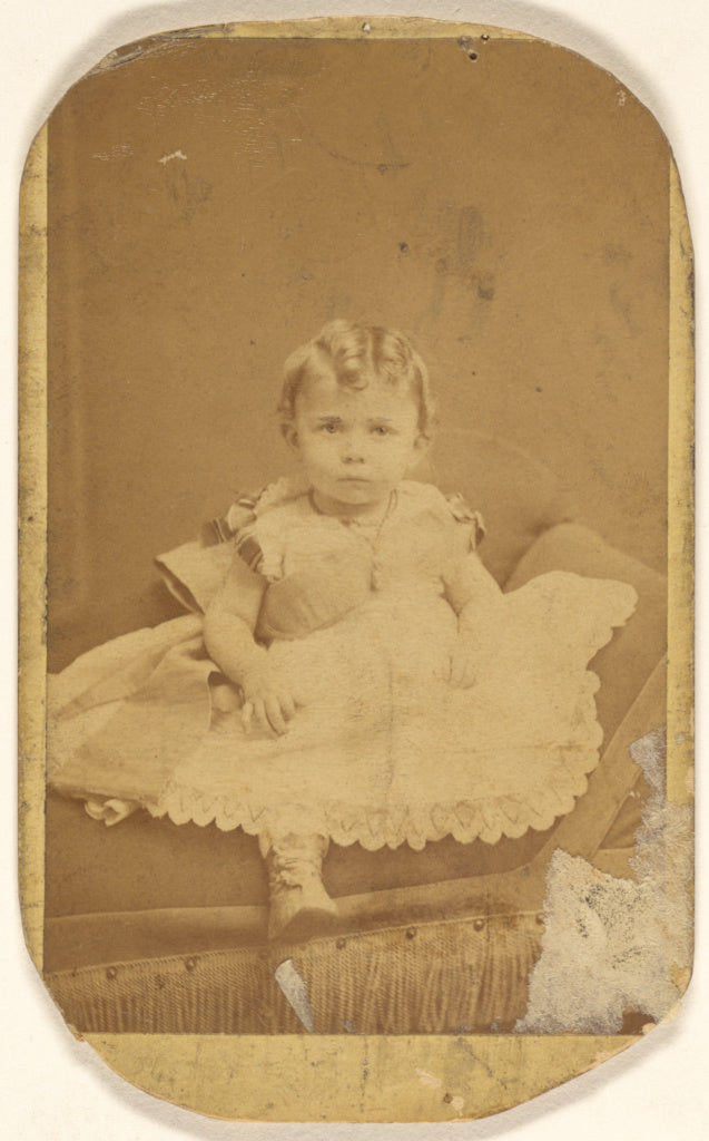 Gustav A. Flach:[Unidentified infant girl, seated],16x12"(A3)Poster