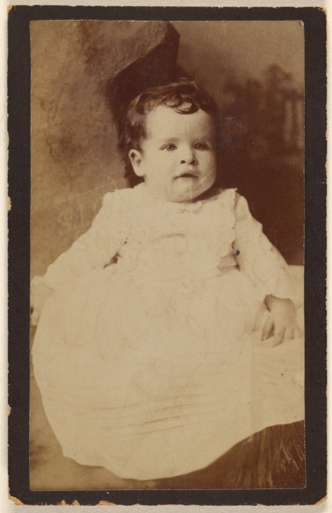 Gustav A. Flach:[Unidentified baby, seated], Poster Print Wall Art