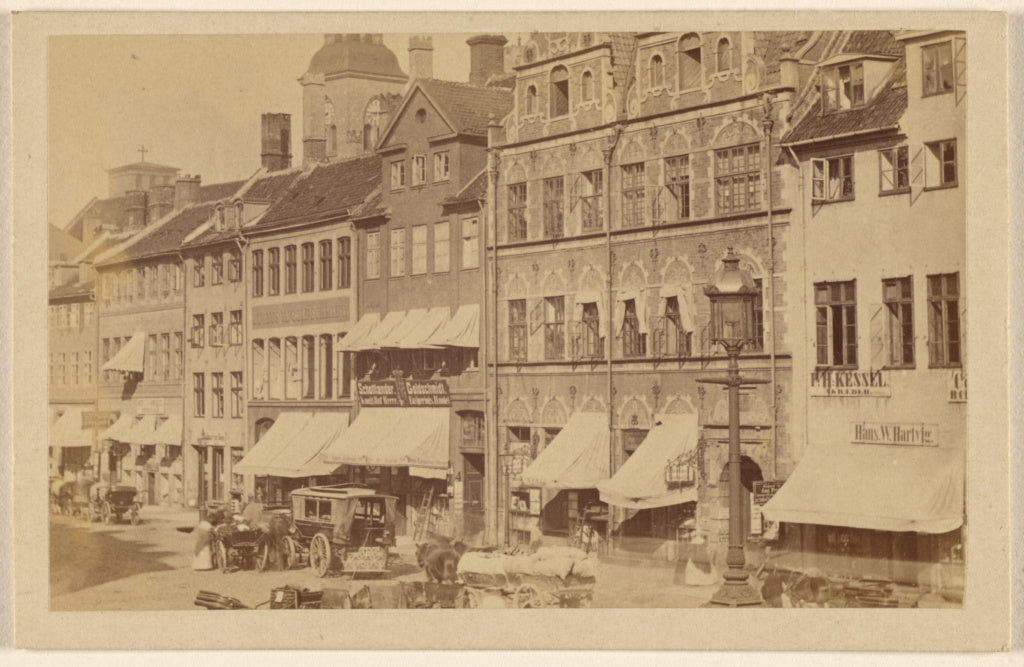 Vilhelm Tillge:[Street scene with buildings, Copenhagen],16x12"(A3)Poster