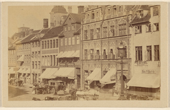 Vilhelm Tillge:[Street scene with buildings, Copenhagen],16x12