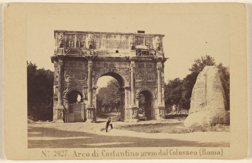 Sommer & Behles:Arco di Constantino preso dal Colosseo (Roma,16x12"(A3)Poster