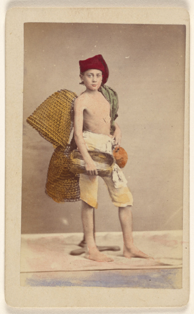 Giorgio Conrad:[Unidentified boy wearing native costume with,16x12"(A3)Poster