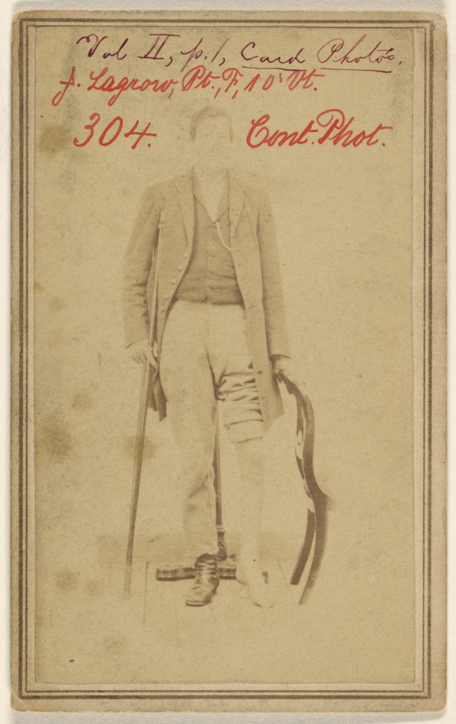 Unknown maker, American:[Joseph Lagrow, Pt. F. 10th Vt. Civi, Poster Print Wall Art