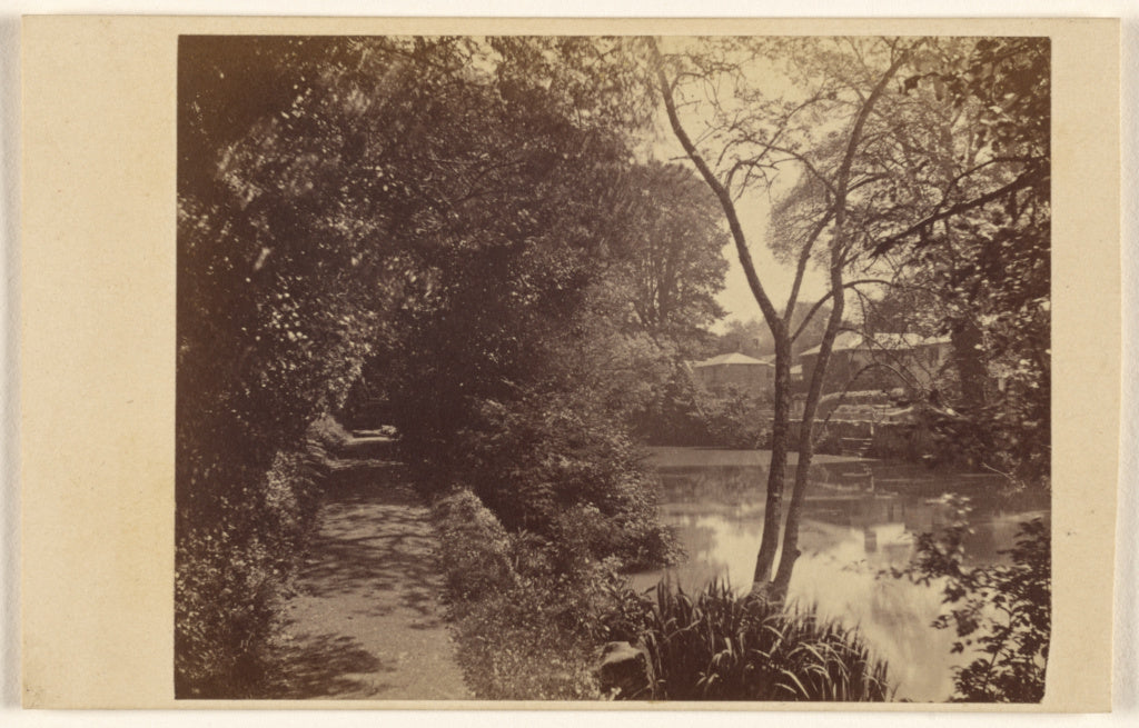 Brown & Wheeler:Pond, (---illeg.) church., Poster Print Wall Art