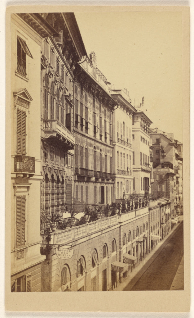 Celestino Degoix:[Hotel des Quatre Nations, Genova], Poster Print Wall Art