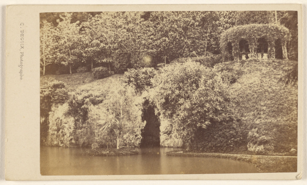 Celestino Degoix:Pegli. Villa Pallavicini. la Grotta., Poster Print Wall Art