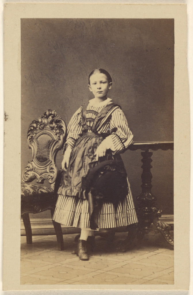 Unknown:[Unidentified girl, standing], Poster Print Wall Art