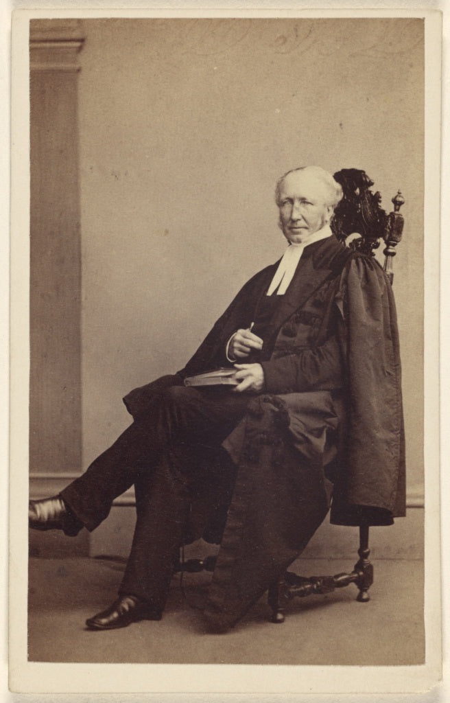 Thomas Rodger:[Unidentified elderly man seated with a book i, Poster Print Wall Art