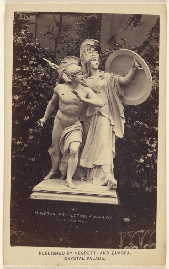 Negretti & Zambra:[Minerva Protecting A Warrior by C. Blaese, Poster Print Wall Art