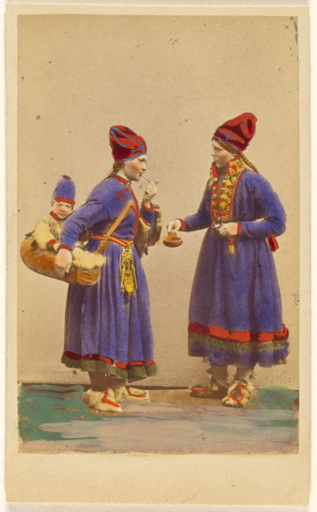 W.A. Gurenius & P.E. Quist:Lapland Peasants., Poster Print Wall Art