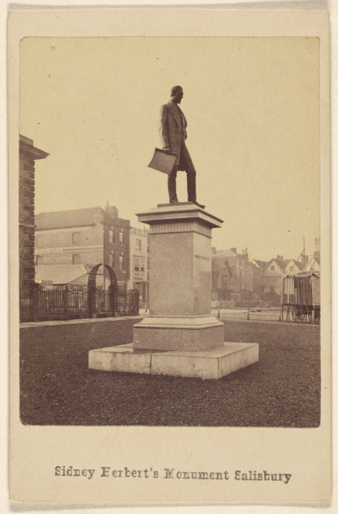 Unknown maker, British:Sidney Herbert's Monument, Salisbury, Poster Print Wall Art