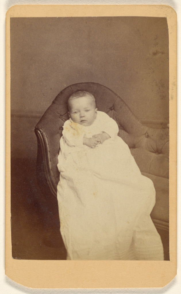 D. Hinkle:[Unidentified baby seated on a couch],16x12"(A3)Poster