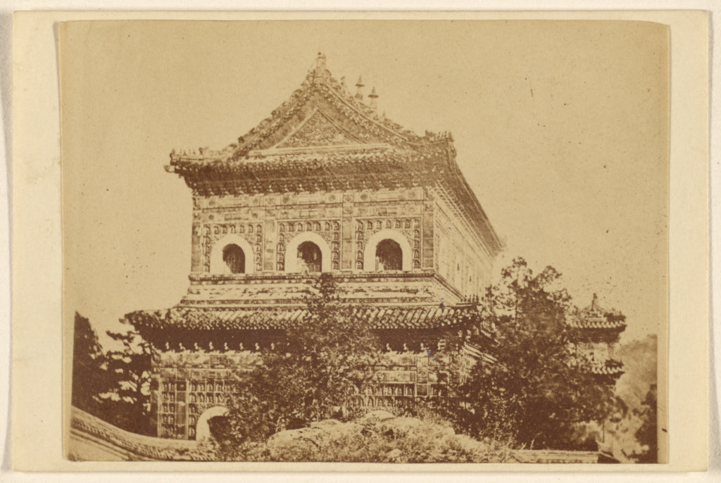 Felice Beato:Porcelain Palace Yuen Ming Yuen - Saved by Lord, Poster Print Wall Art