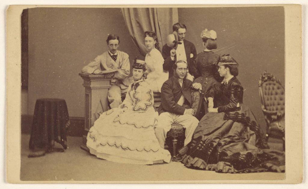 George P. Critcherson:[Portrait of an unidentified group: fo, Poster Print Wall Art