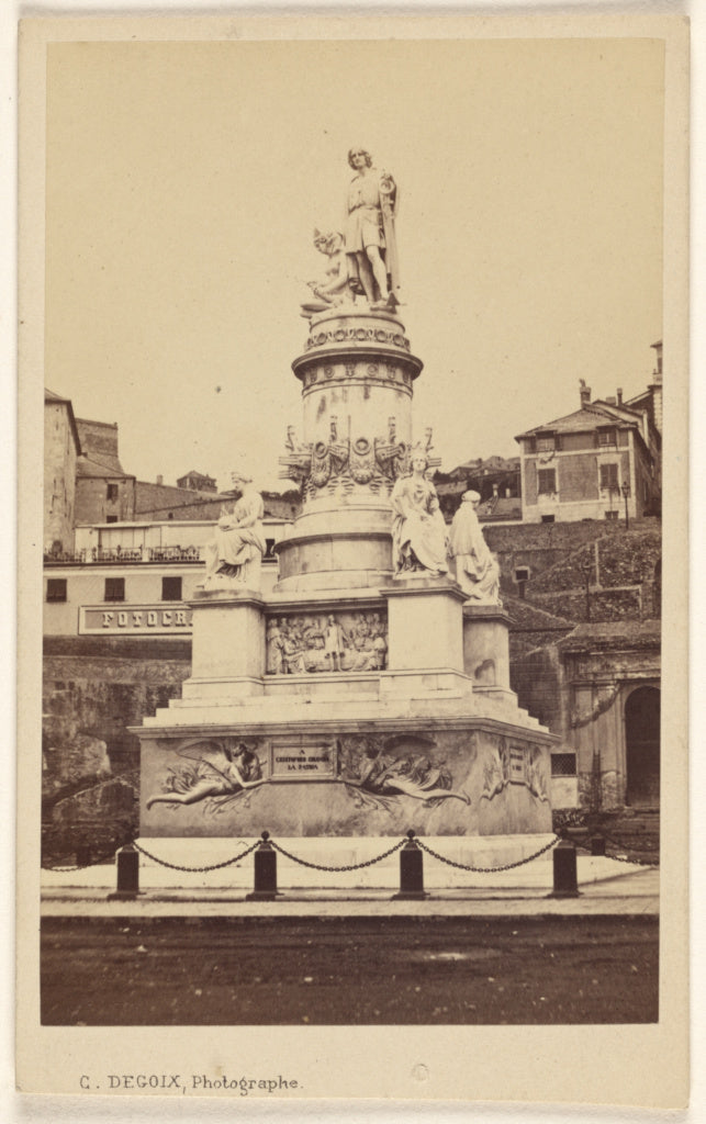 Celestino Degoix:Genes, Monument Christophe Colombo [La Patr, Poster Print Wall Art