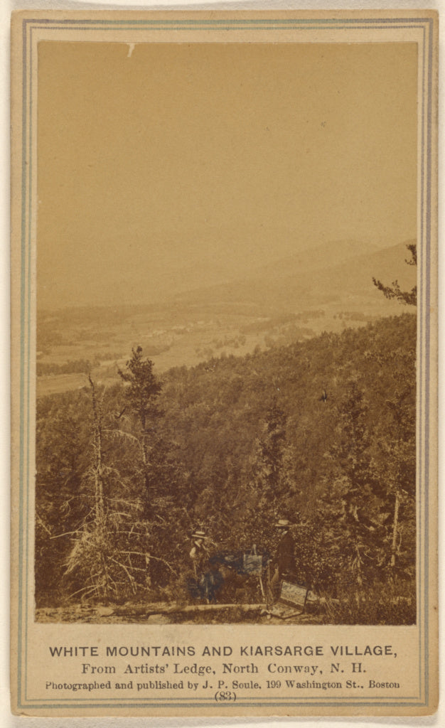 John P. Soule:White Mountains and Kiarsarge Village, From Ar, Poster Print Wall Art