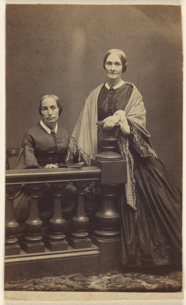 William Pierce:[Twin sisters (?): one seated, one standing],16x12"(A3)Poster