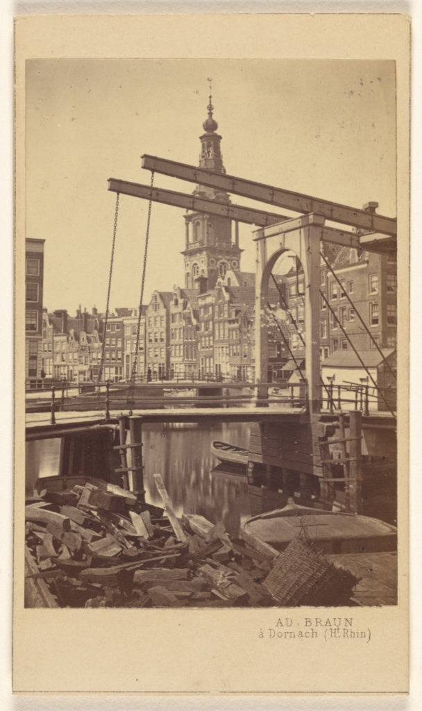 Adolphe Braun:Amsterdam. Quai Raamgracht.,16x12