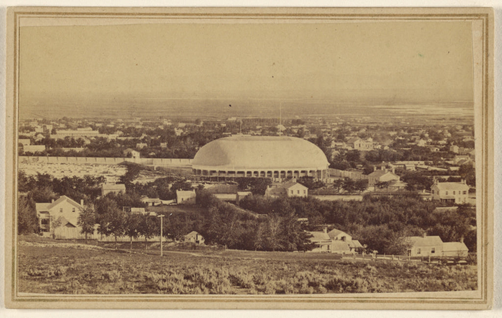 Unknown maker, American:Morman Tabernacle - Salt Lake [City,, Poster Print Wall Art