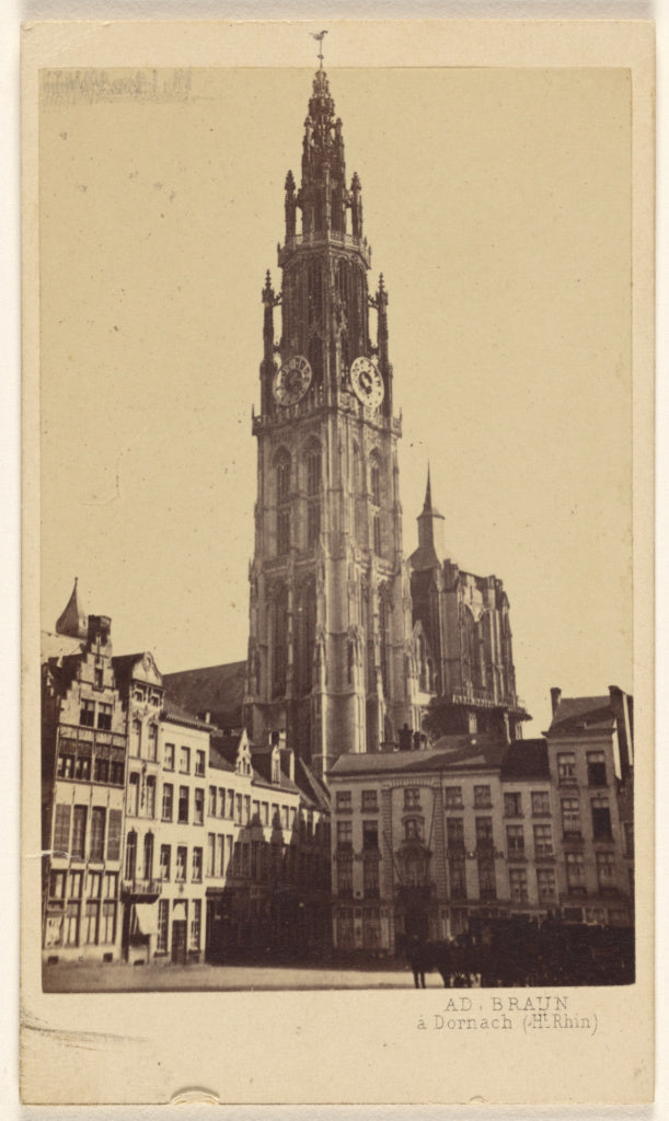 Adolphe Braun:Anvers Cathedrale.,16x12"(A3)Poster