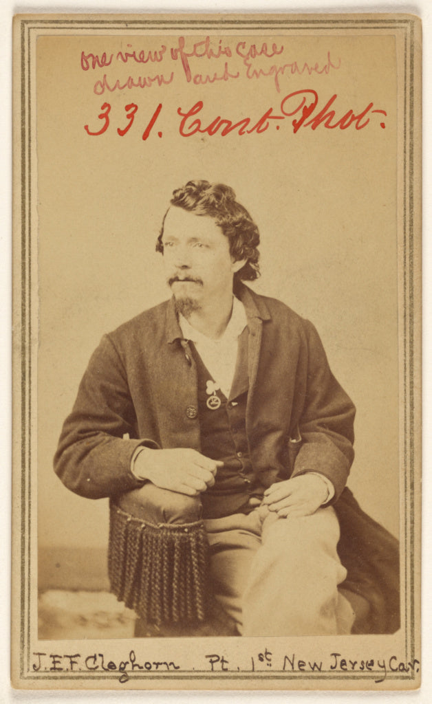 Decamp & Crane:J[ohn] E.F. Cleghorn, Pt 1st. New Jersey Cav., Poster Print Wall Art