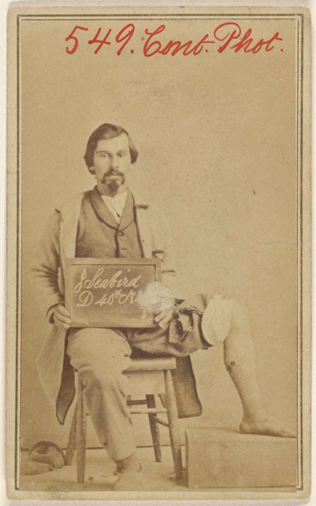 Unknown maker, American:[J. Seabird, D 40th N.J., Civil War , Poster Print Wall Art