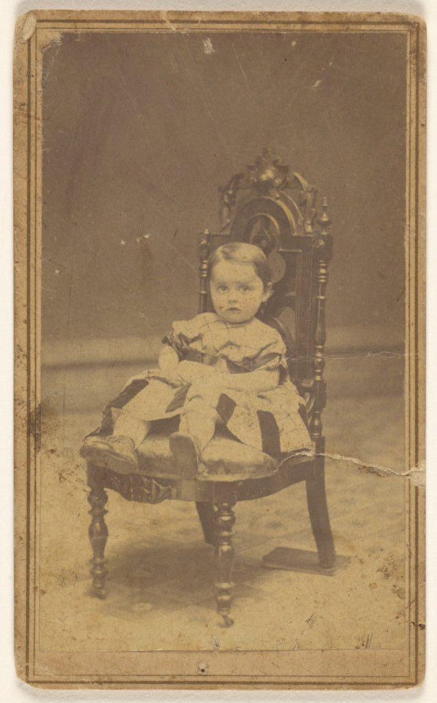 Campbell:[Unidentified baby girl, seated],16x12"(A3)Poster