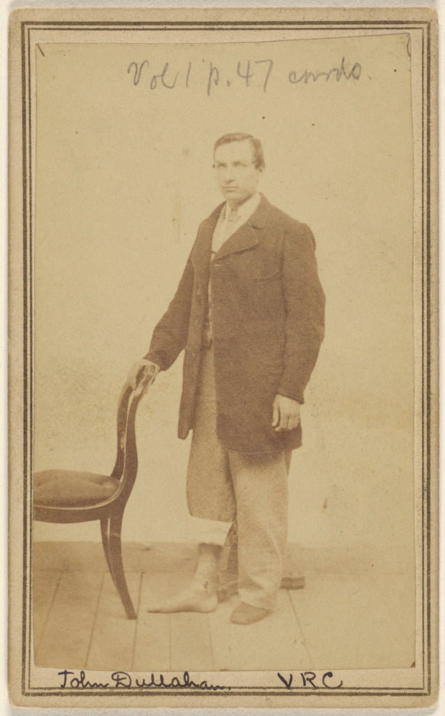 Unknown maker, American:John Dullaham. VRC [Civil War victim, Poster Print Wall Art