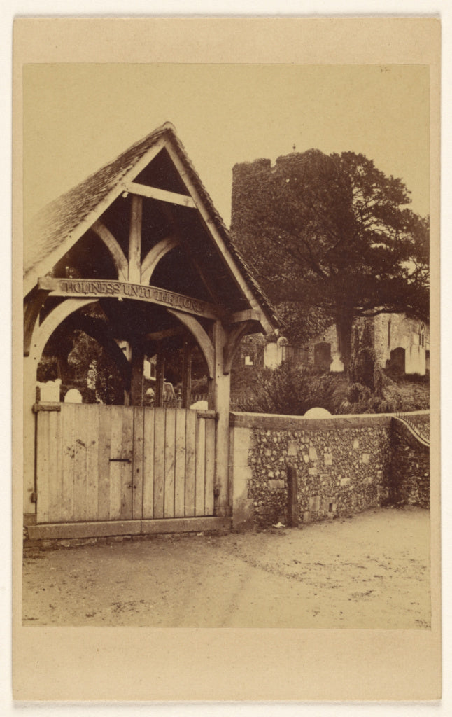 A.W. Bennett:St. Martins 18th Christian Church founded 187. , Poster Print Wall Art