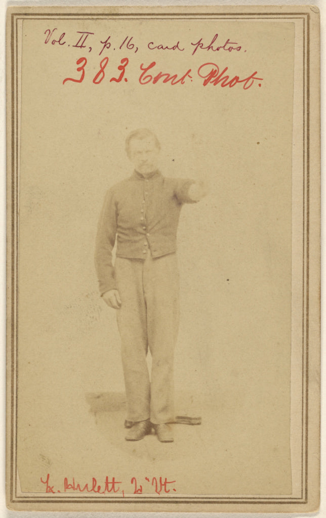 Unknown maker, American:L[erman] Hulett, 2n Vt. [Civil War v, Poster Print Wall Art