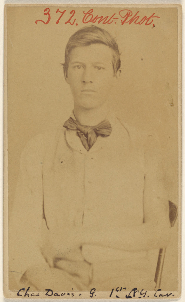 Unknown maker, American:[Pvt.] Chas. Davis. G. 1st N.Y. Cav., Poster Print Wall Art