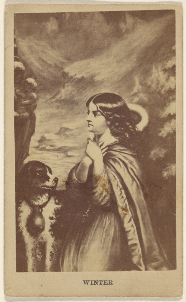 Unknown:Winter. [copy of a painting], Poster Print Wall Art