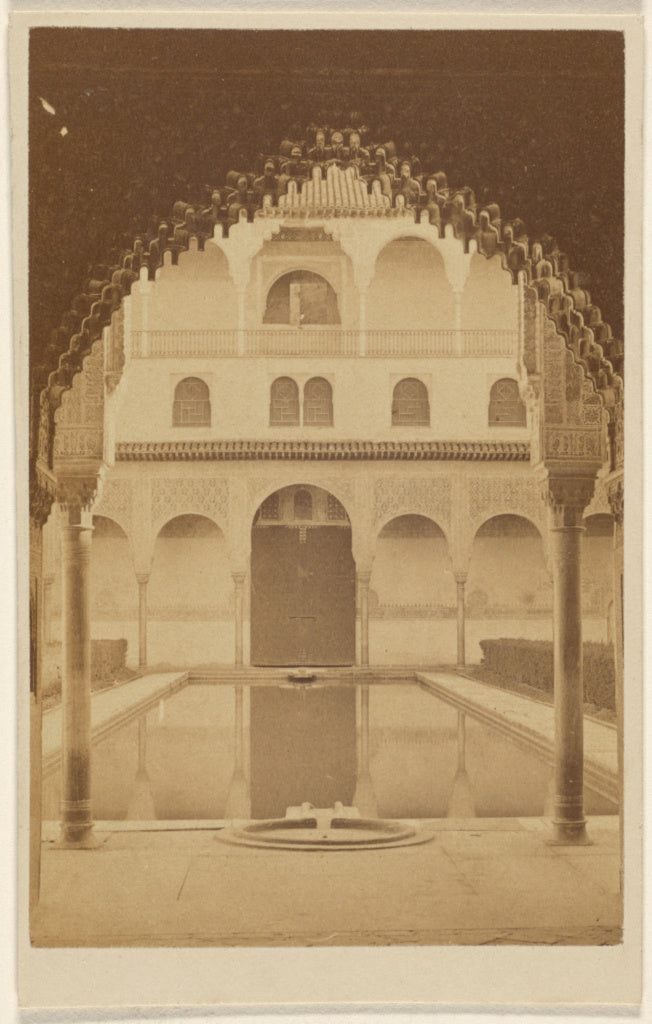 Unknown:[Reflecting pool, The Alhambra], Poster Print Wall Art